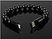 Asltoy Lightning Cable Magnetic Bracelet Charging Line USB Charging Cable Data Charging Cords Compatible with iPhone 7/6/6 Plus/5S Beads Hand Chain (IP Black)