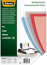 Fellowes A4 Binding Cover 180 Micron PVC Transparent Pack 100 view 4