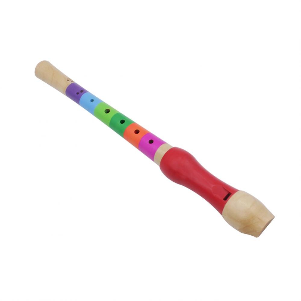 Flute for Kids Wooden, Lightweight Recorders for Children Educational Wooden Kids Recorder Instrument Flute Toy for Kids Children Practice(Multicolor)