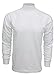 Enkalda Men's Premium Heavyweight Long Sleeve Mock Neck T-Shirt Large White