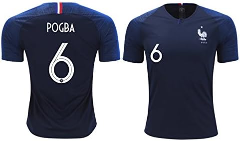 France Pogba #6 Soccer Jersey Adult Men's Sizes Football World Cup Premium Gift (Large, Home)