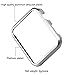 Watch Tempered Glass Screen Protector CASE Compatible with 38mm Apple Watch Case,2win2buy Ultra Thin 9H Hardness [Full Coverage] Electroplate Screen Protector with Metal Bumper Sliver