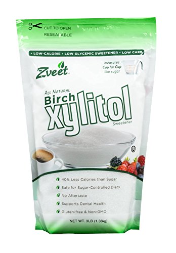 Zveet Birch Xylitol Sweetener (Made in USA) (3 LB)