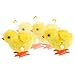 Liberty Imports 12 Pack Wind-Up Chicks - Fluffy Jumping Chicken Ducklings Bulk Wind Up Novelty Easter Party Favors Kids Toys