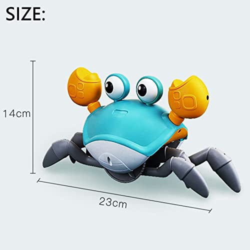 Light Up Crawling Crab Baby Toy - Musical Tummy Time Toy For Ages 1-4 Years