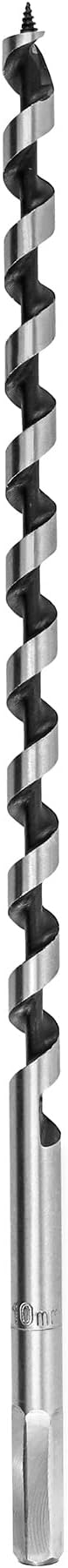 QWORK Auger Drill Bit 3/8 Inch Ø x 12 Inch Hex Shank Long Wood Bit view 2