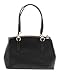 COACH Crossgrain Leather Christie Carryall Shoulder Bag Handbag Black 36606