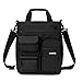 YUOTO Messenger Bag Multiple Pocket Shoulder Bag Crossbody Handbag fit Ipad Pro Laptop 13.3 inch black