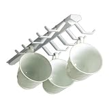 Spectrum Diversified 34100 White Sliding Cup Rack (Pack of 2)