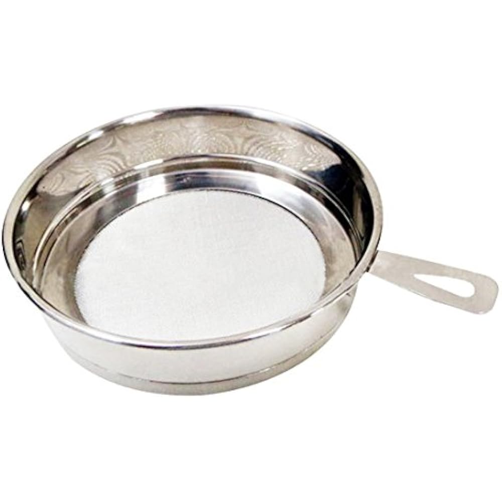 Stainless Steel Oil Storage Grease Strainer Pot 1.9 Quart Food Filter