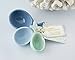 Kate Aspen Ceramic Whale Shaped Set, Half Tablespoon & Teaspoon Measuring Spoons, One Size, Blue and Gold