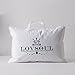 L LOVSOUL Set of 2 White Goose Down and Feather Bed Pillows - Triple Chambers Design, 1000TC 100% Egyptian Cotton Fabric Standard/Queen Size, Soft Pillow