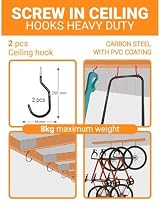 brackit 10x Garage Hooks Heavy Duty 30pc Set Wall Mounted Storage view 5