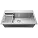 FireBird Handmade Kitchen Sink 30-inch Top-mount Single Bowl Stainless Steel 30