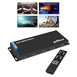 gofanco 4K 4x4 HDMI Matrix Switch & Splitter w/IR and RS 232 control - Up to 4K/60Hz 4:2:0, 3D, HDMI 1.4, HDCP 2.2, Dolby TrueHD/DTS Audio, EDID, 4 input 4 output, Firmware Upgradeable