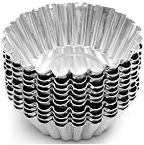 Egg Tart Aluminum Cupcake Cake Cookie Mold Tin Baking Tool Baking Cups, Non-stick Tart Mold, Mini Pie Tin, Tartlet Pan for Cupcake Cookie Dessert Bakeware