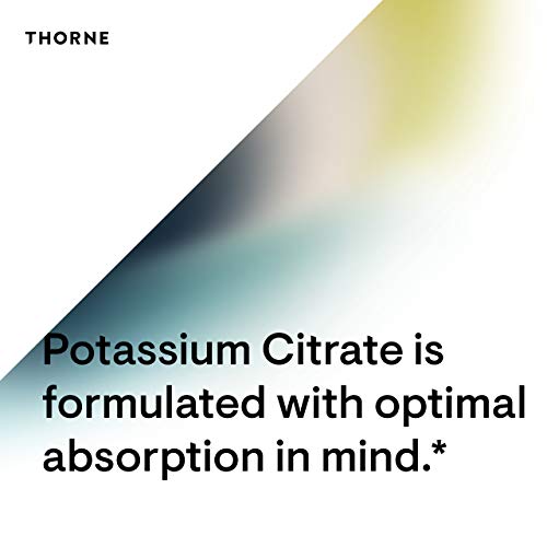 Thorne Potassium Citrate HighlyAbsorbable Potassium Supplement for
