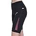Santic Women's Cycling Shorts 4D Padded Elastic Comfortable Bike Shorts Black-Pink