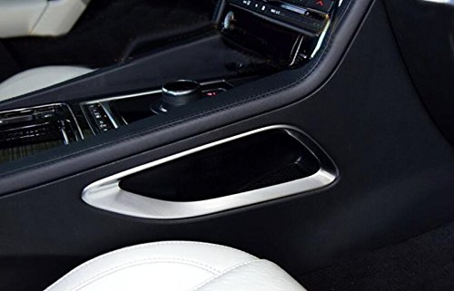 ABS Matte Car Interior Middle Console Gear Box Panel Decoration Frame Trim 2PCS FOR Jaguar F-Pace X761 2016-2018