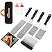 HOMENOTE Griddle Accessories, 7-Pieces Exclusive Griddle Tools Long/Short Spatulas Set - Commercial Grade Flat Top Grill Cooking Kit - Great for Outdoor BBQ, Teppanyaki and Camping primary