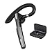 Bluetooth Headset, Wireless Bluetooth Earpiece V4.1Hands-Free Earphones with Noise Cancellation Mic for Driving/Business/Office, Compatible with iPhone and Android(Gray) primary
