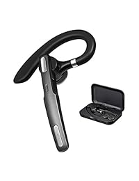Auriculares Bluetooth inalámbricos Bluetooth V4.1 manos libres con micrófono de cancelación de ruido para conducción negocio oficina, compatible con iPhone y Android