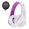 PowerLocus-Bluetooth-Over-Ear-Headphones-Wireless-Stereo-Foldable-Headphones-Wireless-and-Wired-Headsets-with-Built-in-Mic-Micro-SDTF-FM-for-iPhoneSamsungiPadPC-WhiteViolet PowerLocus Bluetooth Over-Ear Headphones, Wireless Stereo Foldable Headphones Wireless and Wired Headsets with Built-in…