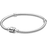PANDORA Moments Barrel Clasp Snake Bracelet