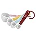 Cake Boss Countertop Accessories 4-Piece Melamine Measuring Spoon Set, Basic Pattern