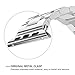 eLander Stainless Steel Metal Strap Business Replacement Band for Apple Watch Series 1 2 3 4 (42mm and 44mm Silver)