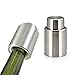 WASING SS-01 Stainless Steel Vacuum Wine Stopper - Pump Inside -FDA Approved,Super Easy to Keep Your Best Wine Fresh
