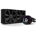 NZXT Kraken Elite 240 - RL-KN24E-B1 - 240mm AIO CPU Liquid Cooler - Customizable 2.36" LCD Display for Images, Performance Metrics and More - High-Performance Pump - 2 x F120P Fans - Black