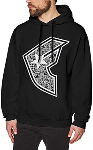 Famous Stars and Straps Paint Splash Cool Men Hoodies Without Pockets Black