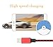 M-BETTER(TM) 2pcs 6ft iPhone Charger, Durable Braided Charging Cord, Data Cable for iPhone 6S 6S Plus 6 6 Plus 7 7 Plus SE 5S 5C 5 iPad Air Mini iPad 4th iPod(Red)