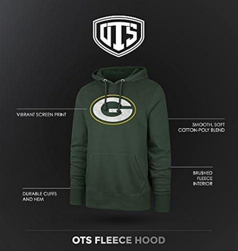 OTS NFL New England Patriots Men's Fleece Hoodie, Distressed Iced