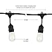 Brightech Ambience Pro Incandescent Outdoor String Lights - Commercial Grade Waterproof Patio Lights with 24 Ft Dimmable Edison Bulbs, Porch String Lights for Patio, Backyard, Christmas - 7 Bulbs 11W