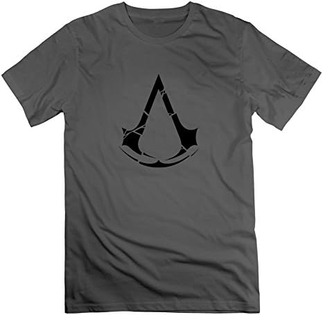 Men Assasins Creed 3 Short-sleeve -medium Style Personality Print Gray