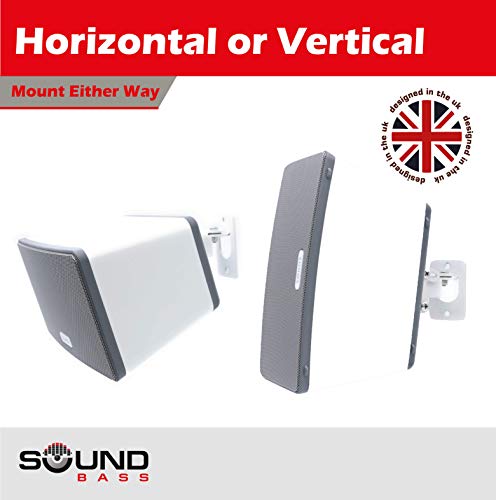 image for 2 x SONOS Play 3 Wall Mount, Twin Pack, Adjustable Swivel & Tilt Mecha
