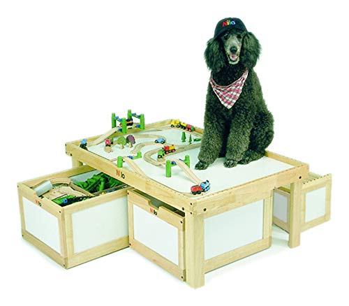 NILO N51N Kid's Table Compatible with Legos, Duplo, Trains, Games, Building, Lincoln Logs Safe Fun for Children Educational Toy Board Durable (No Holes, 49x33x19) ... - Thumbnail 5