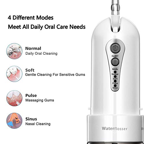 image for Water Flosser, Enkarl Professional Cordless Oral Irrigator, Portable &