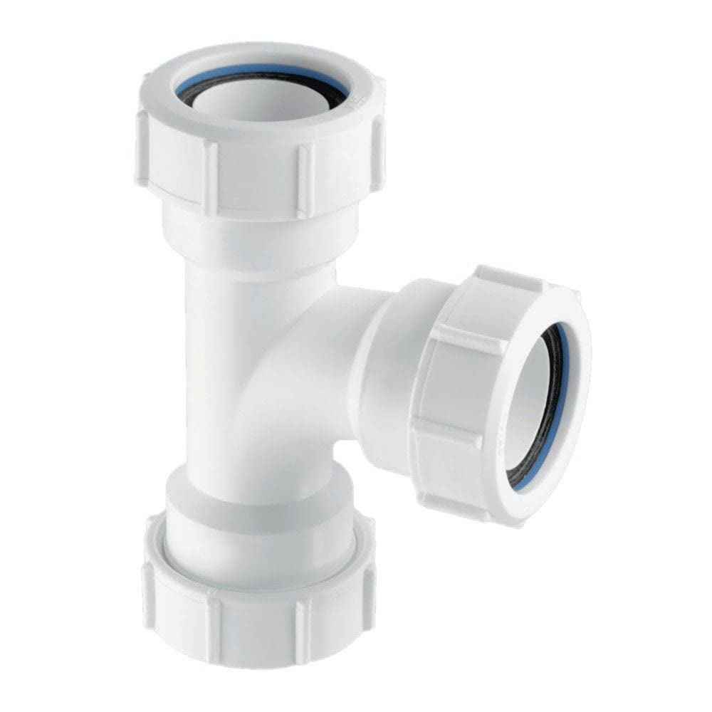 McAlpine V8M Multifit Swept Tee-1.25 inch, White