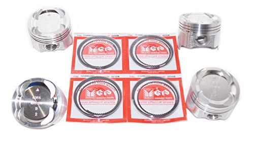 SUZUKI SJ413 G13BB PISTON RING SET WITH GUDGEON PINS (1.3 L 1298 cc 74.0 x 75.5 mm SOHC 16 valve MPFI EFI) FITS SAMURAI SIERRA GYPSY JIMNY CARIBIAN DROVER CULTUS BALENO ESTEEM SWIFT (.75)