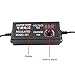 Yetaida 100-240V to 3-12V 5A Power Supply Adjustable Universal AC/DC Switching Power Adapter, 50-60hz Variable Power Supply Converter with LED Voltage Display US Plug (3V-12V 5A)