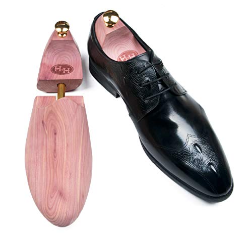 Cedar Shoe Tree Men - H&H Men's Single Tube Cedar Shoe Tree with Ventilation Hole (X-Large / 12-13.5 US)