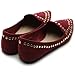Ollio Women's Ballet Shoe Comfort Faux-Suede Studded Flat
