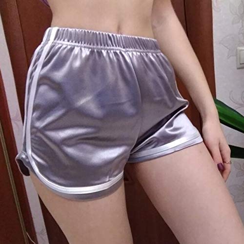 high waisted silk shorts