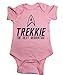 Star Trek One Piece Trekkie The Next Generation Baby Bodysuit (6 Month, Pink)