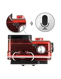 Estuche protector de esqueleto de lado abierto Soonsun con tapa táctil LCD y tapa protectora de lente de carcasa protectora estándar para GoPro Hero 4 Silver & Black Red