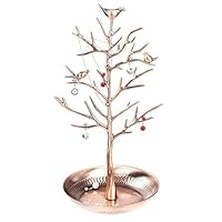 Pasutewel Birds Tree Jewelry Stand Vintage Antique Display Earring Bracelet Necklace Holder Organizer Rack Tower