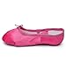 Kid Girl's Satin Practise Ballet Slipper Yoga Shoe